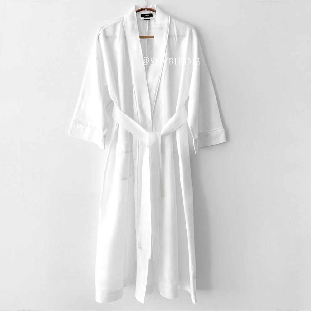 J.Crew Linen Cotton Robe, Small-Medium